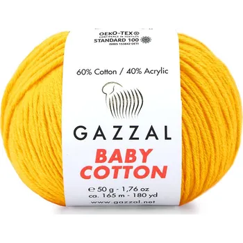 Příze Gazzal Příze Baby cotton 3417 pampelišková