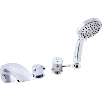 Vodovodní baterie RAV SLEZÁK Baterie termostatická vanová stojánková, 2m hadicí a sprchou DT272.0P