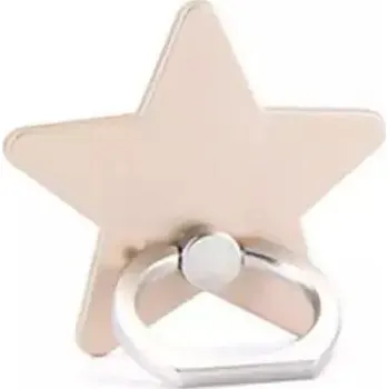 Držák na telefon | držák na mobil na prst, styl hvězdička - Zlatá