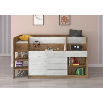 Dětská postel Dětský a studentský pokoj, vyvýšená postel Smile - Dětský pokoj, multifunkční postel