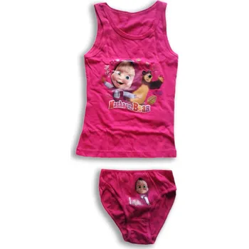 SETINO Spodní souprava Máša a Medvěd Dětská velikost: 116+128