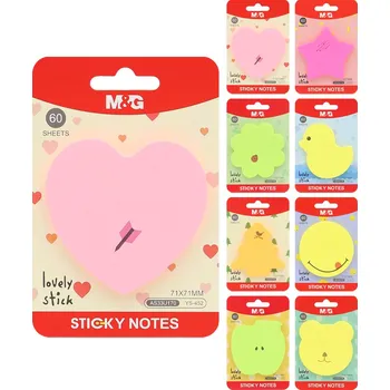 Blok Blok lepící M&G Lovely stick 71x71 mm, 60 listů (8 designů)
