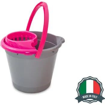 kbelík CAVALLO Vědro 12L PH + ždímací koš DROP, mix barev