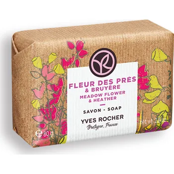 Koupelová kosmetika Yves Rocher Mýdlo luční kvítí & vřes 80 g