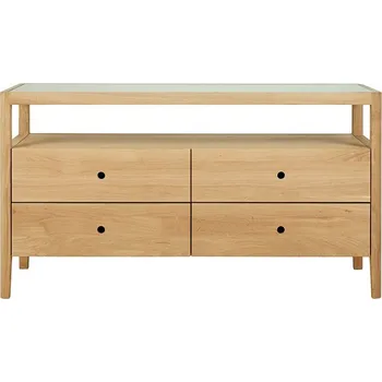 Komoda Komoda se čtyřmi zásuvkami Ethnicraft Spindle Dresser