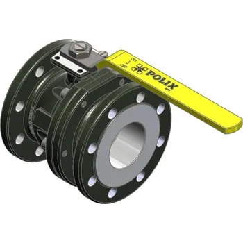 Kanalizační potrubí kul.kohout-přírubový typ:KPC-G ISO (F4), DN-125,PN-16, plyn.