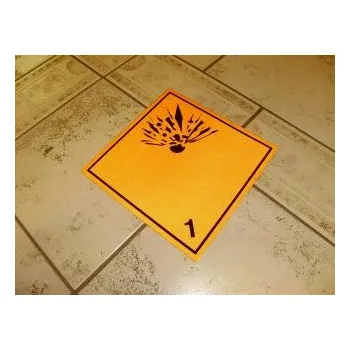 Samolepky ADR, 25x25cm "Výbušné látky a předměty" 11739CH