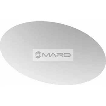 Zrcadlo Dřevojas Zrcadlo oválné VITTA ZCO 100, 100 x 50 cm, LED osvětlení, regulace stmívání, bílá matná, VIT_ZCO_100_XXX_N00_XXX_XXX_XXX