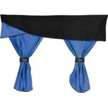 Záclony na přední sklo - univerzální sada - modrá 20667