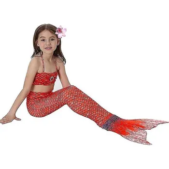 Panenka Surtep Kostým na plavání Mořská Panna Mermaid 3-pack Red Sea Vel. 150