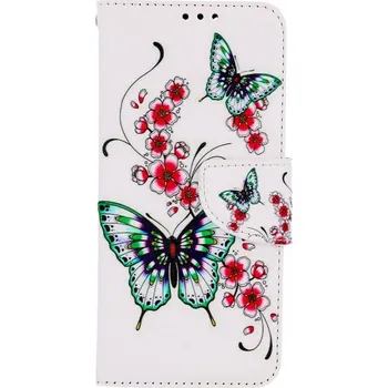 Pouzdro na mobilní telefon Pouzdro Xiaomi Redmi Note 11 knížkové Motýlci s květinou (kryt neboli obal na Xiaomi Redmi Note 11)
