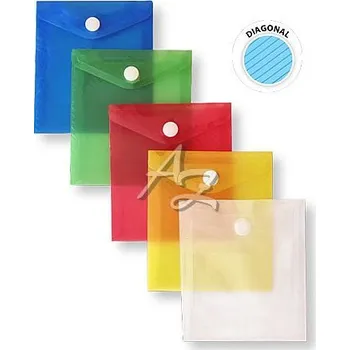 Obálka složka s drukem A6, PP, Diagonal, Žlutá