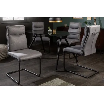 Jídelní židle Industriální šedá jídelní židle Vitto 97cm