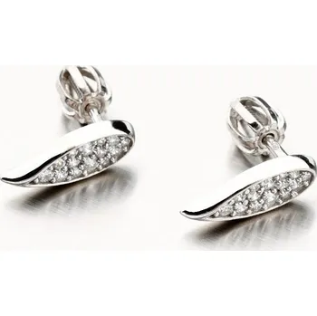 Náušnice Dámské náušnice bílé zlato 585 zirkon křídlo 52GZ-3063B