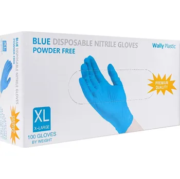 Pracovní rukavice JEDNORÁZOVÉ NITRILOVÉ RUKAVICE PROCERA PU. 100 KS Velikost: L