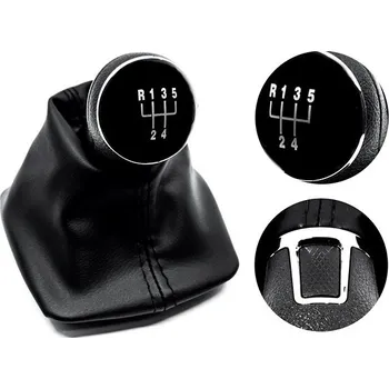 Hlavice řadicí páky PROTEC Řadící páka s manžetou, Škoda Octavia 2 2004 - 2014 5st černá