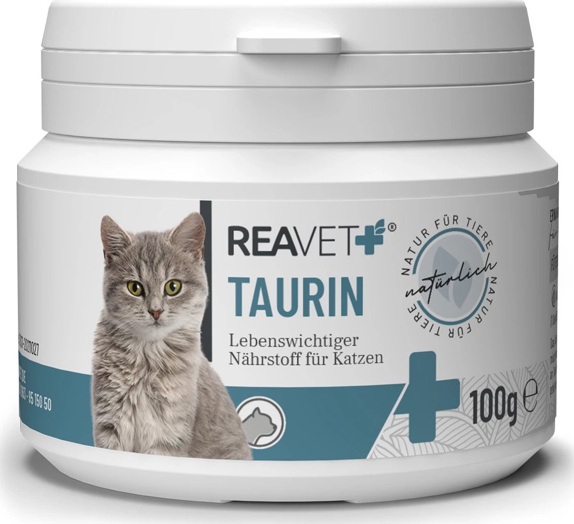 REAVET Taurin - životně důležitý doplněk pro kočky (100 g)