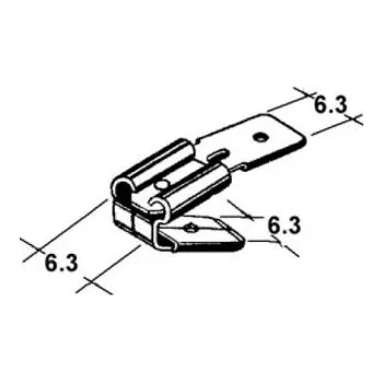 Auto elektroinstalace Konektor 6,3mm dutinka + 6,3mm, 2kolíky 8884