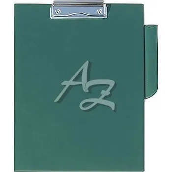 Psací podložka podložka A5 s klipem, PVC, Plastik, Zelená