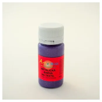 Výtvarná barva ARTEMISS Metalické barvy na textil 40g, žlutá