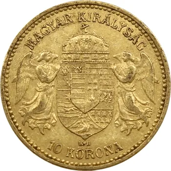 Zlato - Zlatá mince Desetikoruna Františka Josefa I. Uherská ražba 1901 - 3.387 g