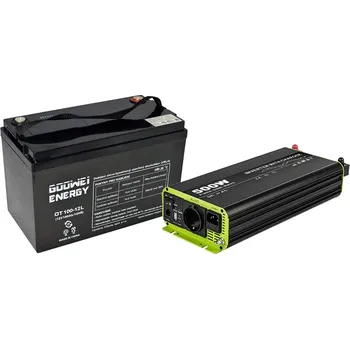 Oběhové čerpadlo Kosun / Goowei Energy Záložní zdroj pro oběhové čerpadlo – set (Kosun 500W RSC500P-212 + Goowei Energy 100Ah OTL100-12)