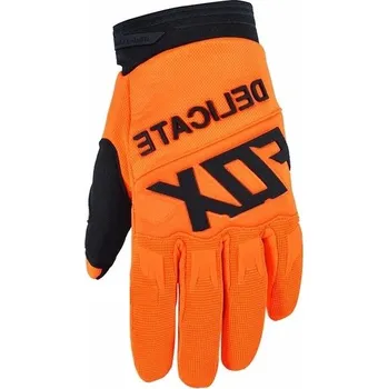 Moto rukavice Motocross rukavice DELIKATE FOX orange