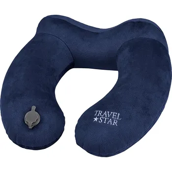 Cestovní polštářek Travelstar Design nafukovací cestovní polštář - modrý