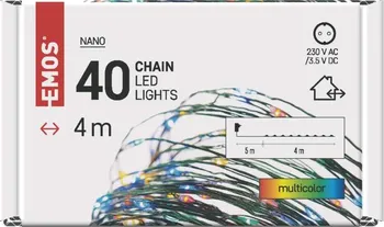 Vánoční osvětlení EMOS D3AM01 nano řetěz 40 LED multicolor
