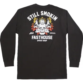 Fasthouse Smoke and Octane LS Tee Black Velikost: M