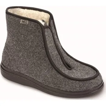 Pánské pantofle Pánské důchodky Befado 996M004 vyšší šedé s ovčí vlnou velikost: 43
