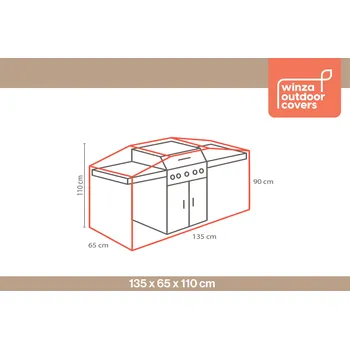 Zahradní pohovka Obal na gril 135x65x110cm Winza