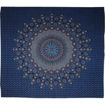 Přehoz na lůžko BOB Batik indický přehoz na postel Bubble Mandala 220 x 200 cm bavlna. King size. Dvoulůžko.