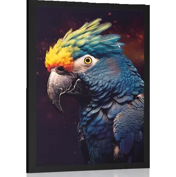 Plakát Dovido Plakát modro-zlatý papoušek