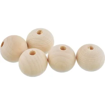 Hračka pro nejmenší Dřevěná kulička 4,5 cm (Korálek)