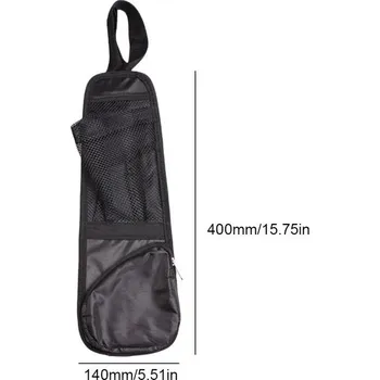 Organizér do auta Organizér na sedadlo do auta | závěsný organizér - na boční stranu sedadla - Černá