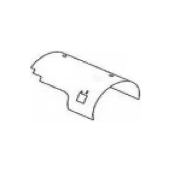 Tlumič výfuku Kryt tlumiče výfuku horní MAN F90 6221