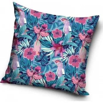 Povlak na dekorativní polštářek Carbotex Povlak na polštář Tropická zahrada 40 x 40 cm