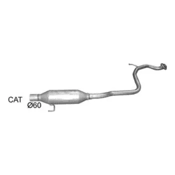Výfukový systém Výfuk - střední tlumič - díl výfuku TOYOTA Yaris 1.8 VVTi (26.63)