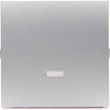 vypínač KONTAKT-SIMON S.A. Kryt stříbrný pro spínače a tlačítka s orientačním podsvícením DKW1L/43