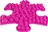 Muffik Ortopedický koberec šnek tvrdý 1 dílek, růžový