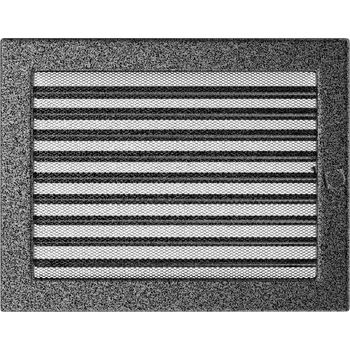 Krbová obestavba Krbová mřížka 22x30 BASIC staré stříbro s žaluzií