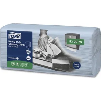 Papírový ubrousek Utěrky netkaná textílie Tork Premium 530 Top Pak modrá W4 - 105ks, 530279