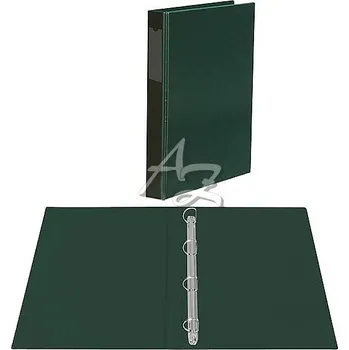 pořadač 4kroužek A4/20mm, PVC, potažený fólií, Zelený