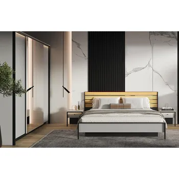 Ložnicová sestava Lenart Ložnice Gris A - postel 180 x 200 cm