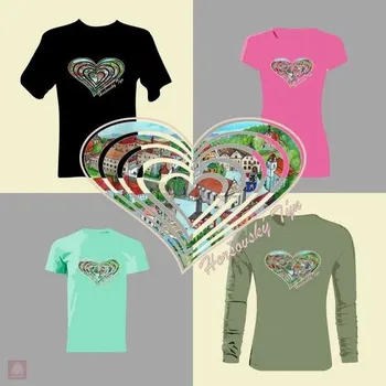 Chlapecké tričko tričko HORŠOVSKÝ TÝN · Srdce · O·POHÁDKOVÉ - 1 ks| Dětské 122 cm (6 let)