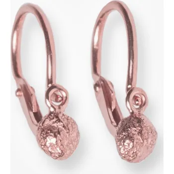 Náušnice Eliška Lhotská Jewellery NEW ARCHEOLOGY Artefakt dětské náušnice růžové chlebíčky Au 585/1000