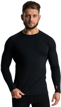 STRIX Merino I pánské tričko s dlouhým rukávem černé