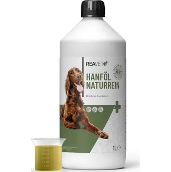 REAVET Přírodní konopný olej (250 ml - 1 l) Objem: 1 litr