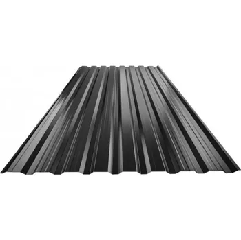 Plech Plech trapézový intenzivně černý RAL 9005, TR18B plus - stěnový 0,55mm lesklý